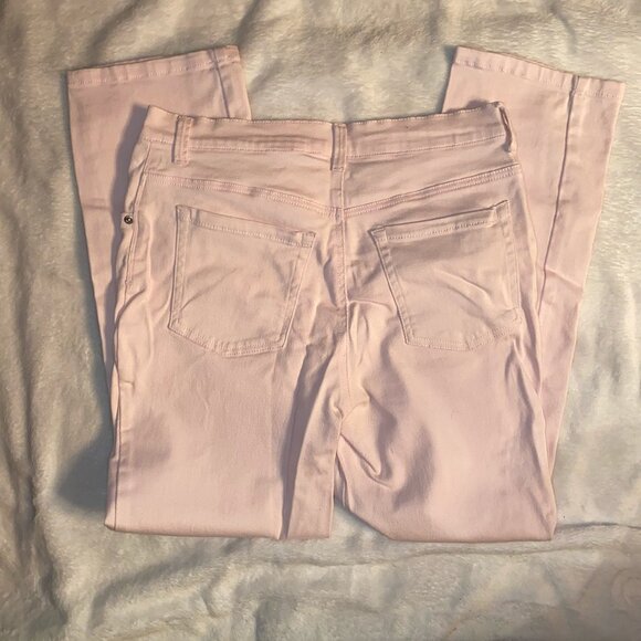 Gloria Vanderbilt Amanda Jeans NWOT Pastel Baby Pink Size 8 Petite - Picture 7 of 9
